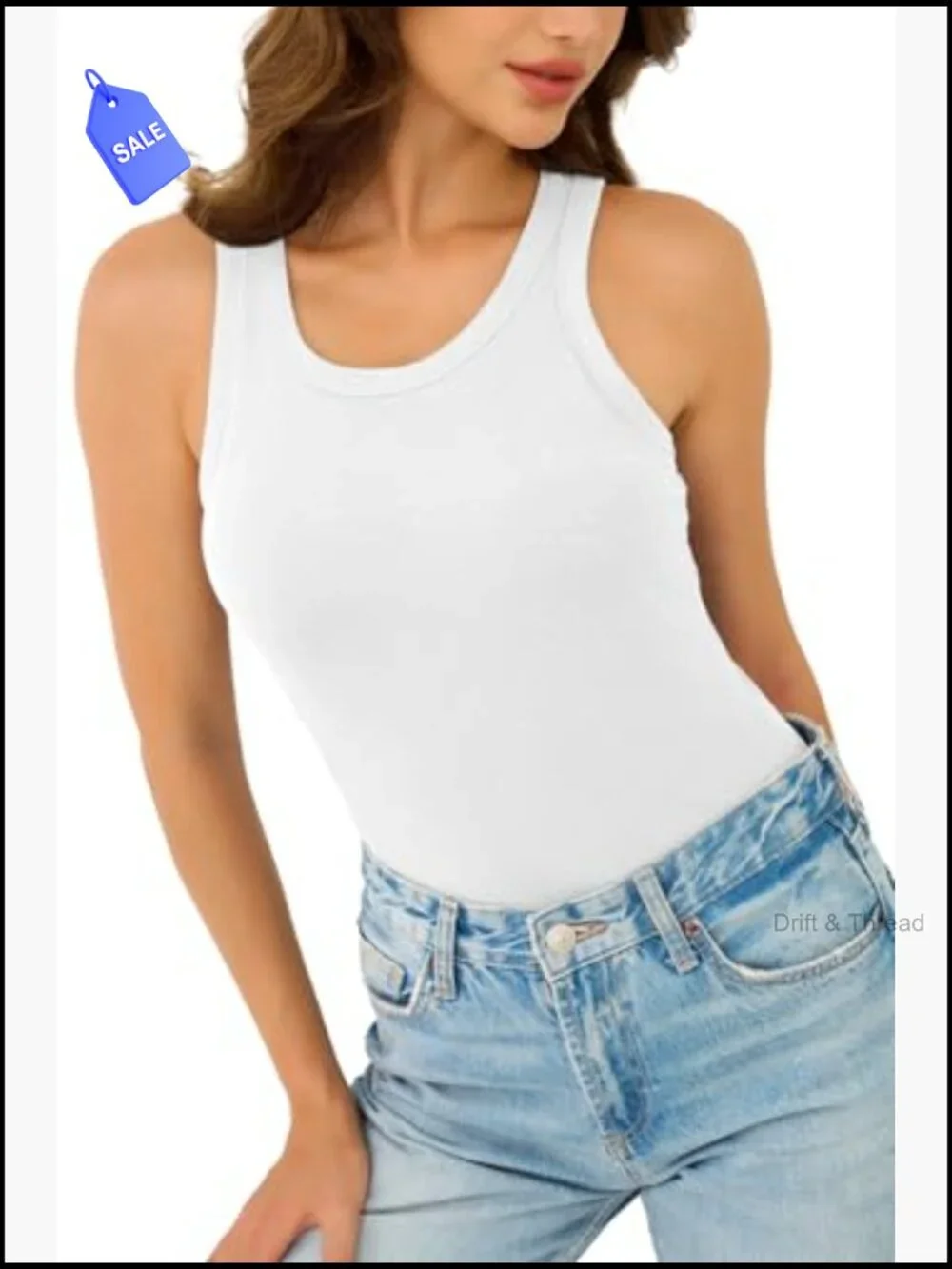 Women's Ribbed Tank Top High Neck Sleeveless Racerback Casual Basic